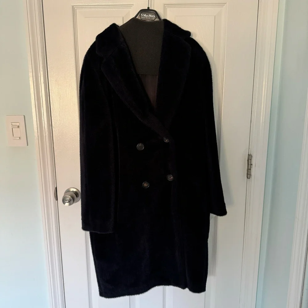Max Mara Roseto Navy Blue Coat IT 42 US 6 - Picture 5 of 16